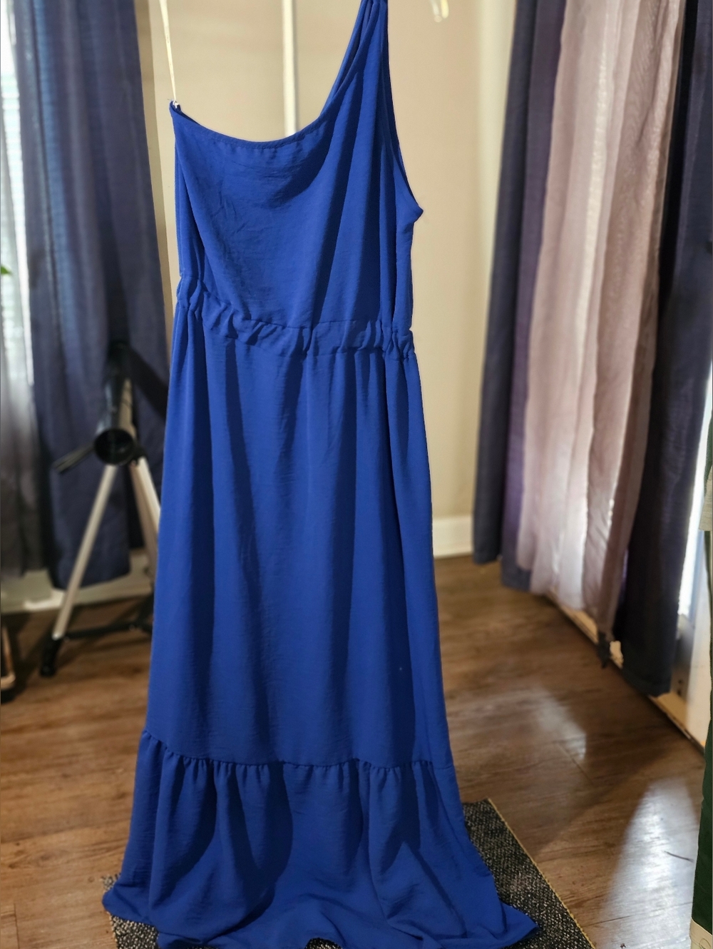 WOMEN'S ROLLA COSTER LOS ANGELES ROYAL BLUE ONE SHOULDER DRESS SIZE M